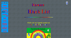 Desktop Screenshot of blacklist.tokyojon.com